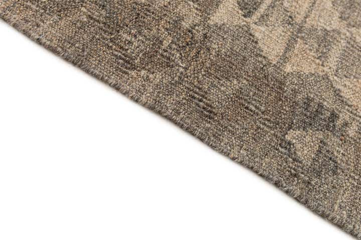 6' 8 x 9' 6 Hand Woven Kilim Maymana Wool Rug