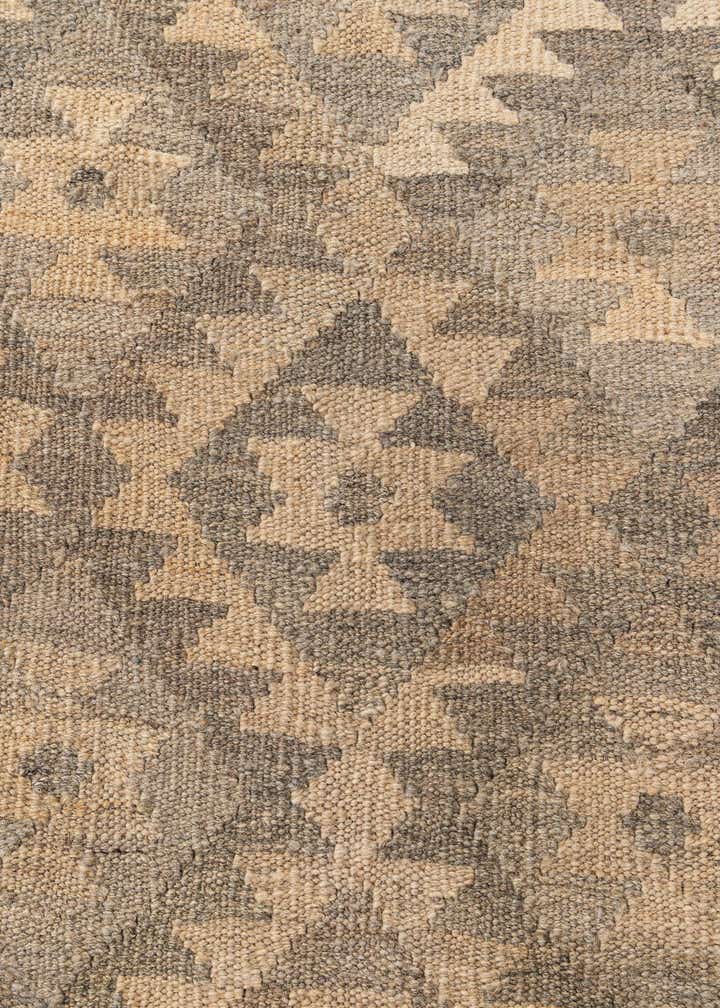 6' 9 x 9' 6 Hand Woven Kilim Maymana Wool Rug