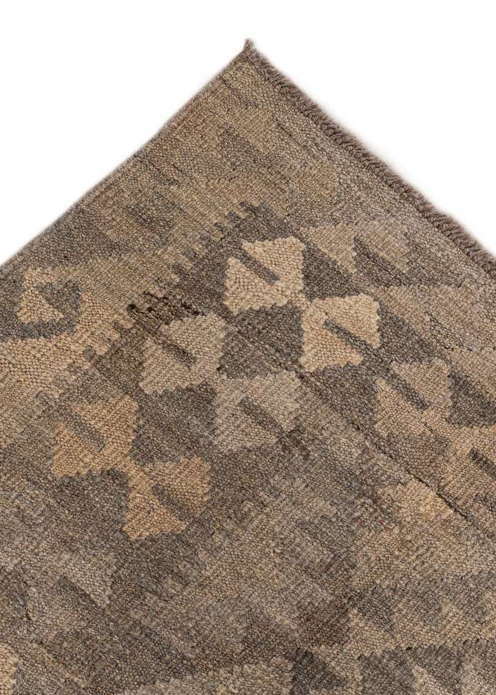 6' 9 x 9' 6 Hand Woven Kilim Maymana Wool Rug