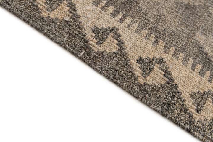 6' 9 x 9' 8 Hand Woven Kilim Maymana Wool Rug