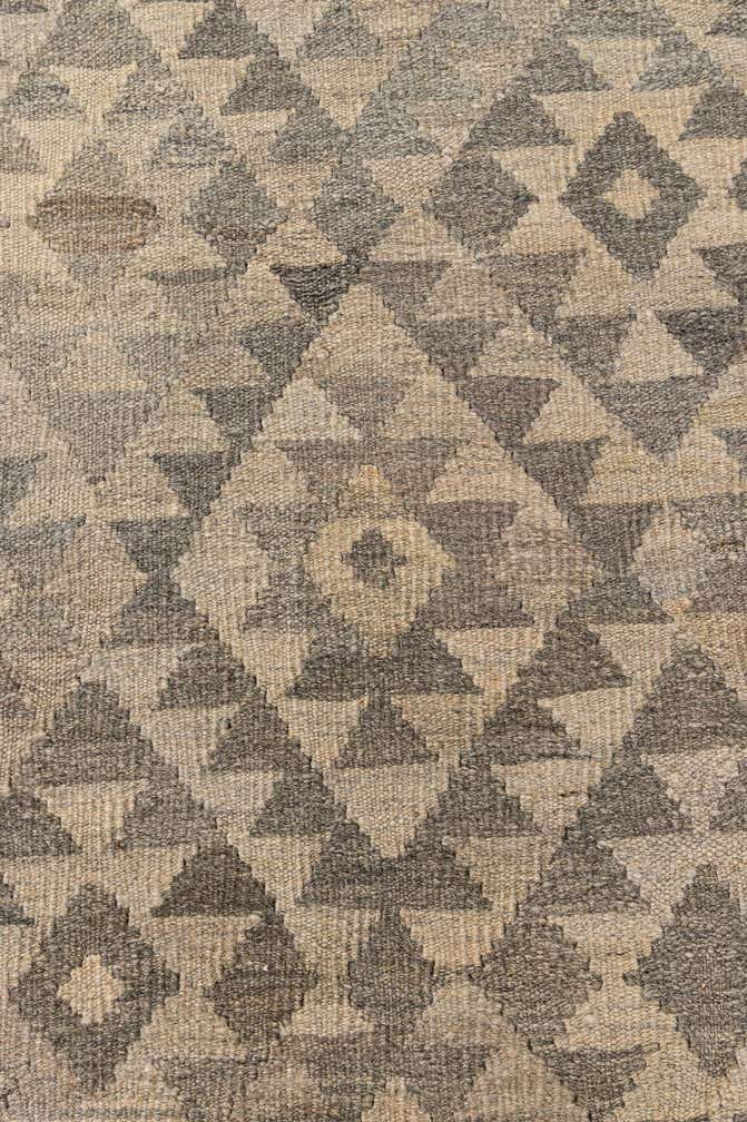 6' 9 x 9' 9 Hand Woven Kilim Maymana Wool Rug