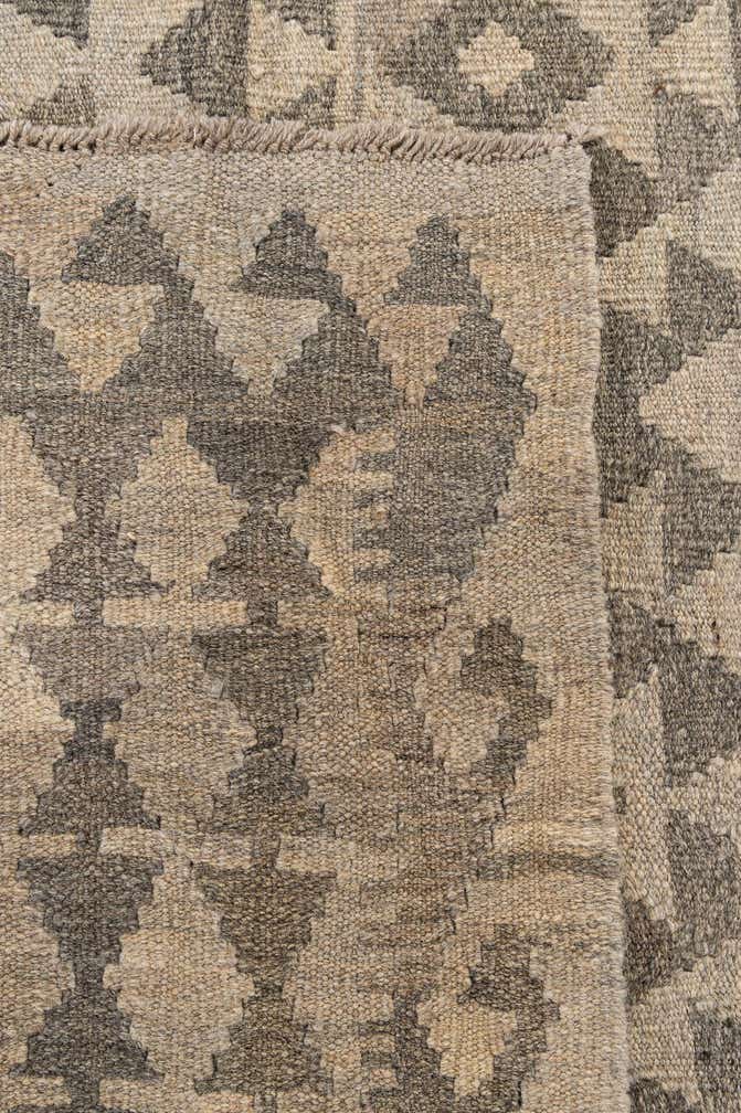 6' 9 x 9' 9 Hand Woven Kilim Maymana Wool Rug