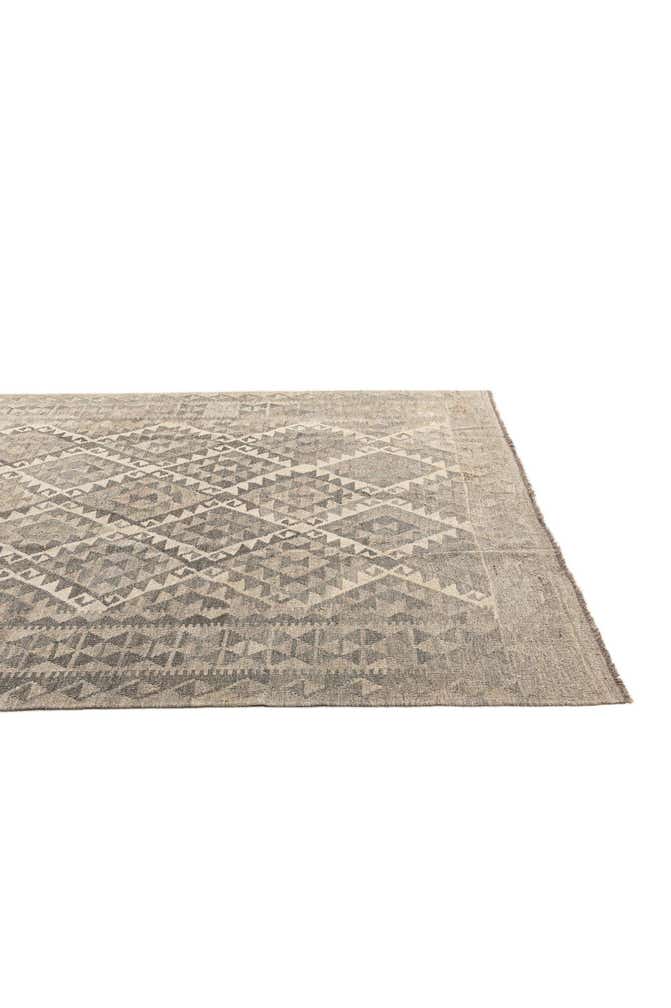 6' 8 x 9' 11 Hand Woven Kilim Maymana Wool Rug