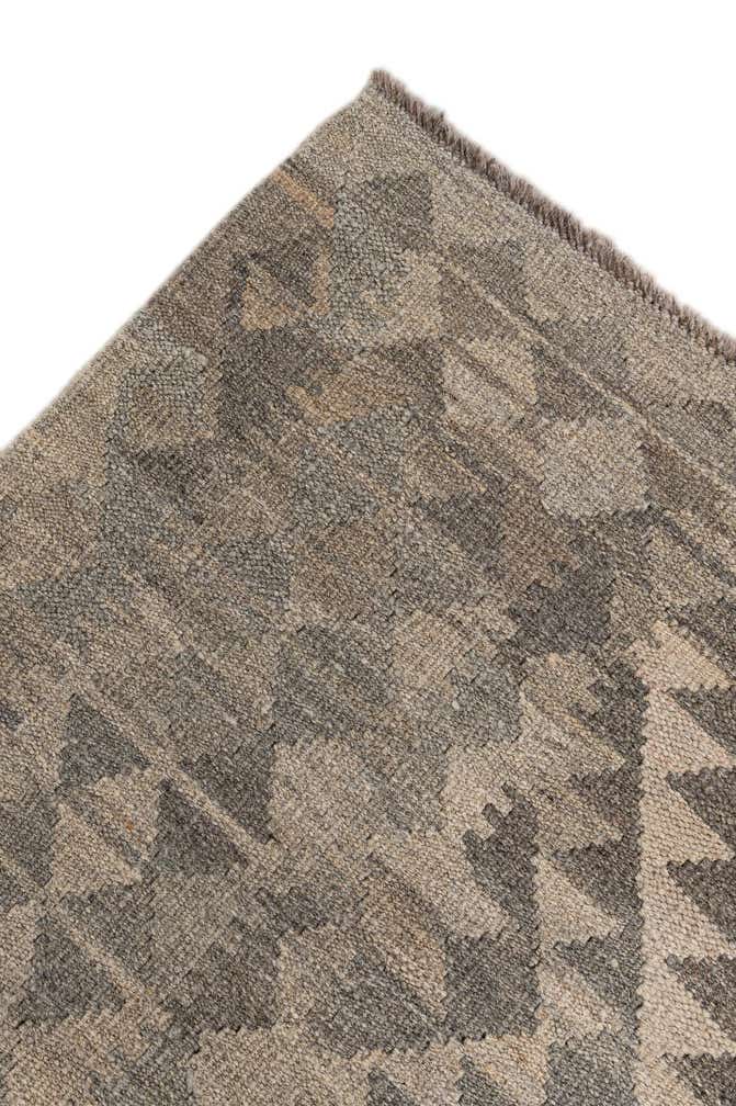 6' 8 x 9' 11 Hand Woven Kilim Maymana Wool Rug