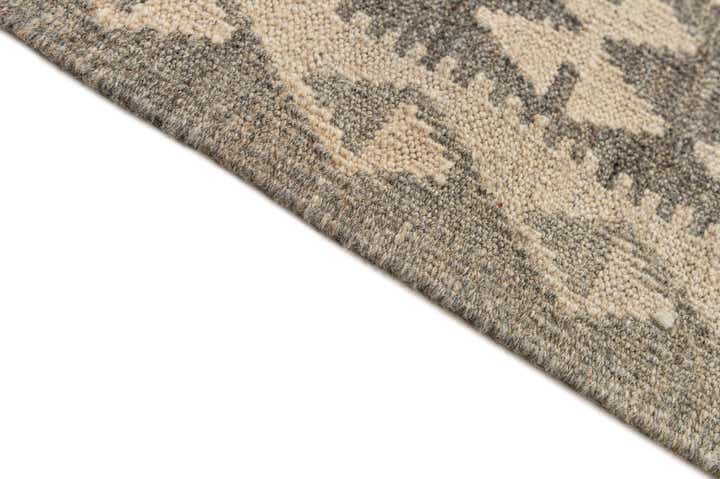 6' 8 x 9' 9 Hand Woven Kilim Maymana Wool Rug