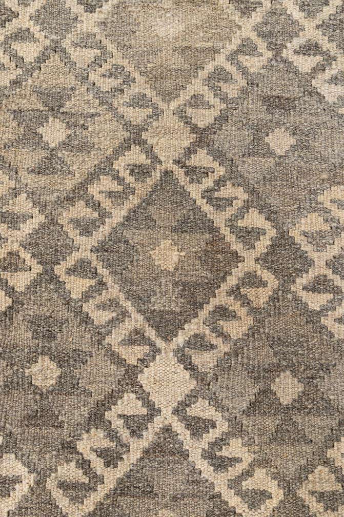 6' 8 x 9' 9 Hand Woven Kilim Maymana Wool Rug