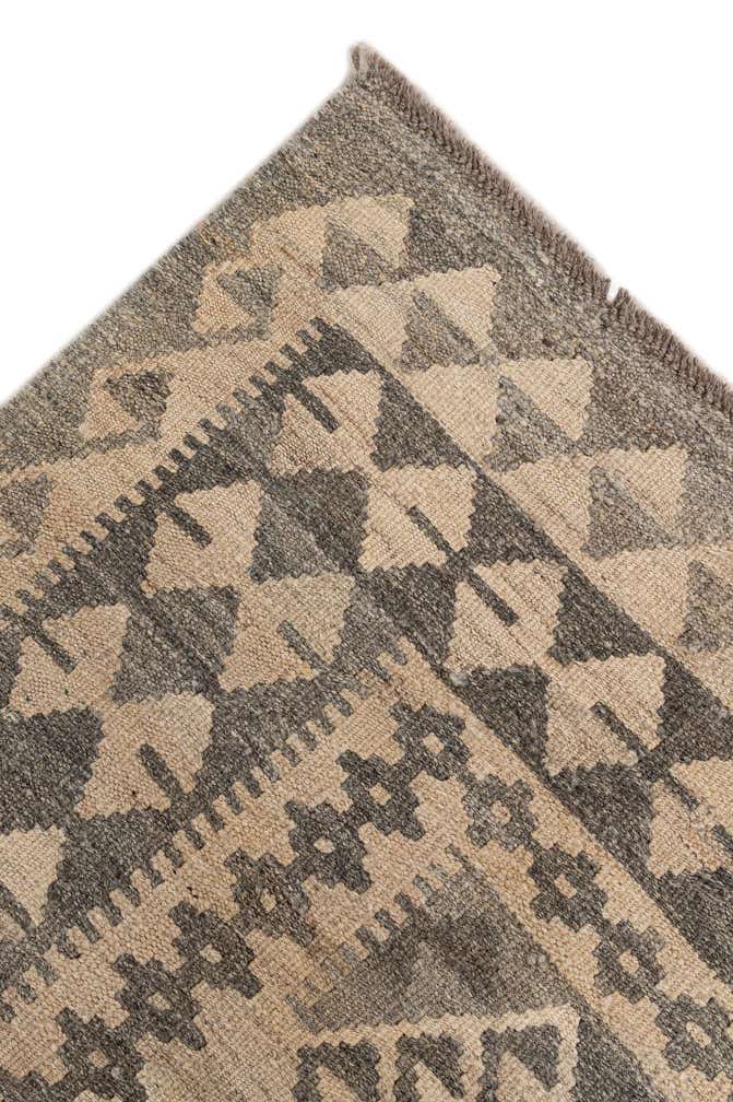 6' 8 x 9' 9 Hand Woven Kilim Maymana Wool Rug