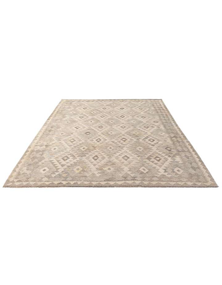6' 10 x 9' 10 Hand Woven Kilim Maymana Wool Rug