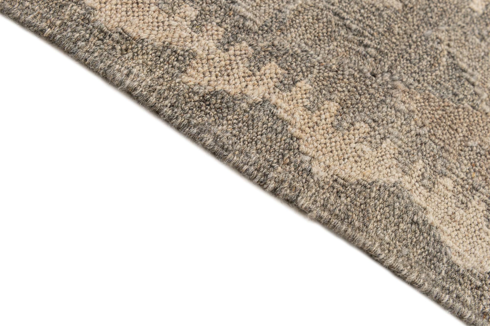 6' 10 x 9' 10 Hand Woven Kilim Maymana Wool Rug