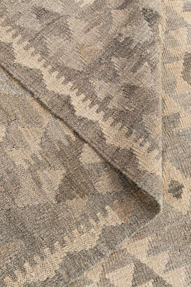 6' 10 x 9' 10 Hand Woven Kilim Maymana Wool Rug