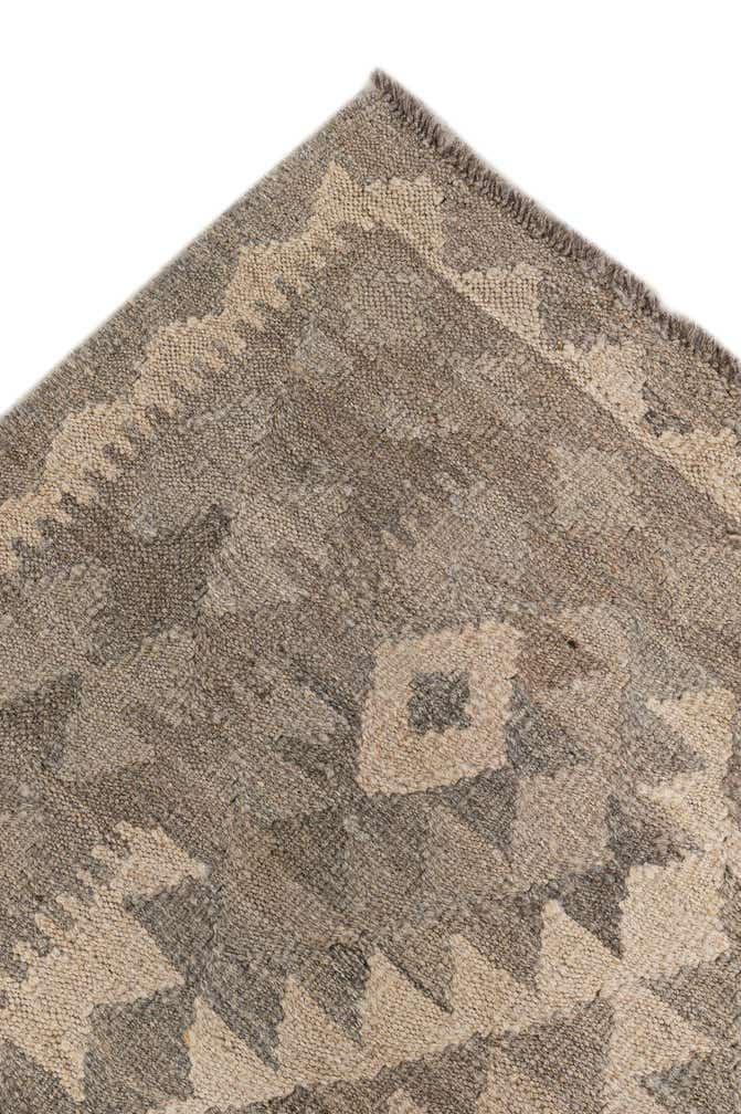 6' 10 x 9' 10 Hand Woven Kilim Maymana Wool Rug