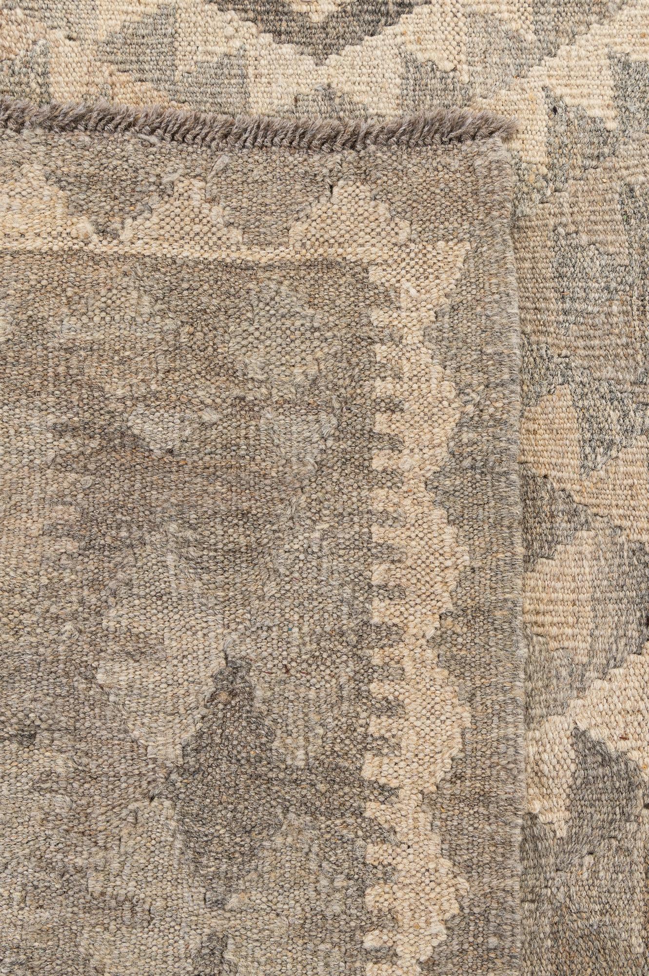 6' 10 x 9' 10 Hand Woven Kilim Maymana Wool Rug
