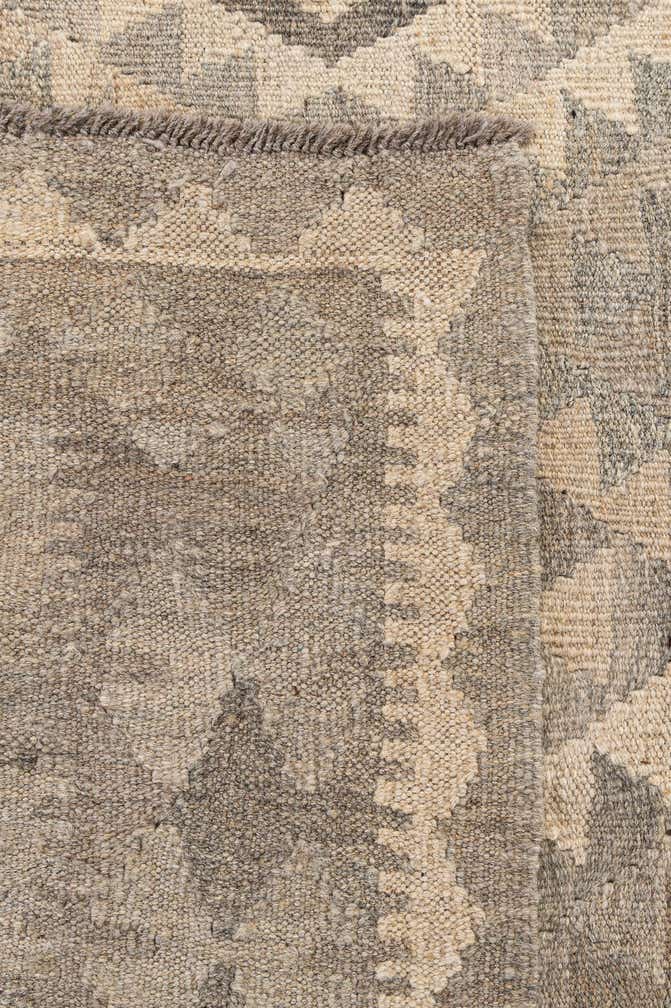 6' 10 x 9' 10 Hand Woven Kilim Maymana Wool Rug