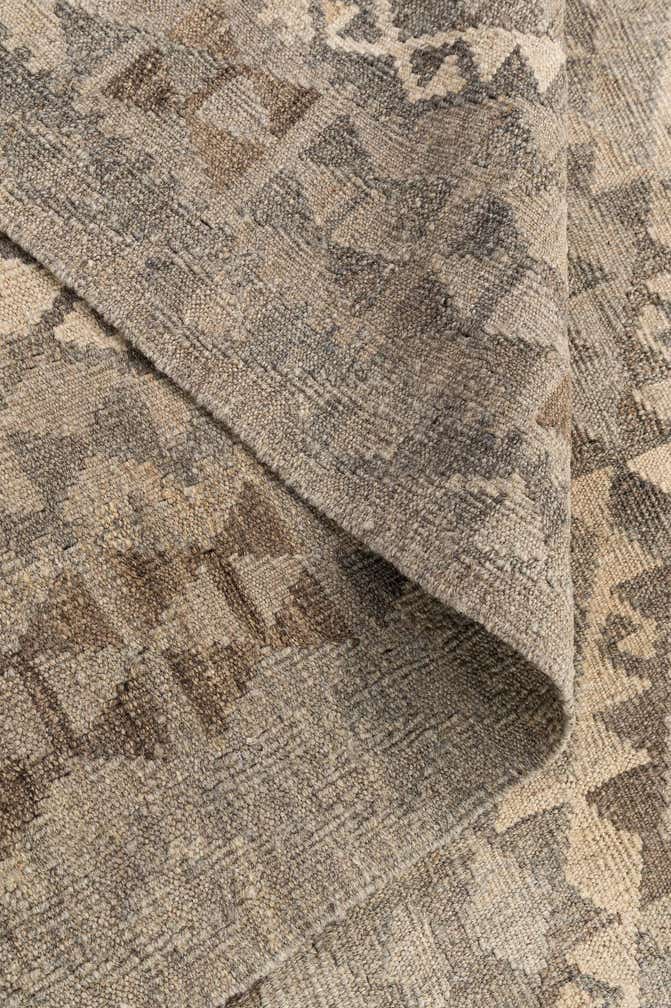 6' 10 x 9' 9 Hand Woven Kilim Maymana Wool Rug
