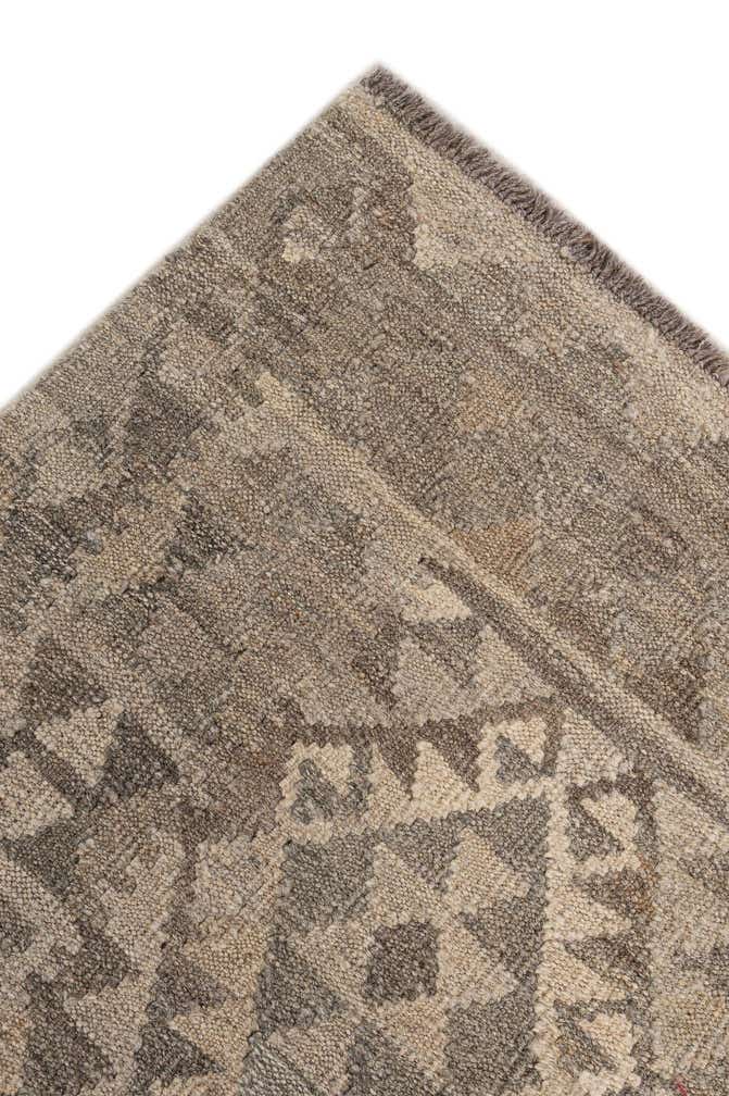 6' 10 x 9' 9 Hand Woven Kilim Maymana Wool Rug