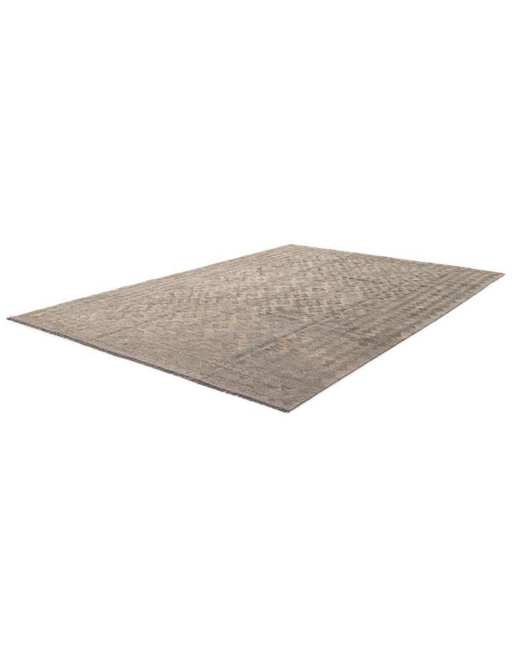 6' 9 x 10' Hand Woven Kilim Maymana Wool Rug