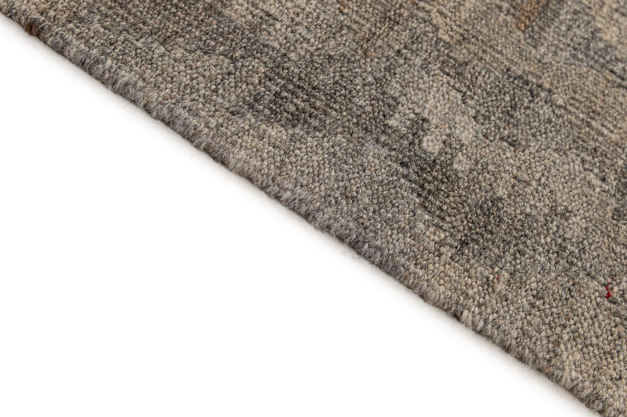 6' 9 x 10' Hand Woven Kilim Maymana Wool Rug