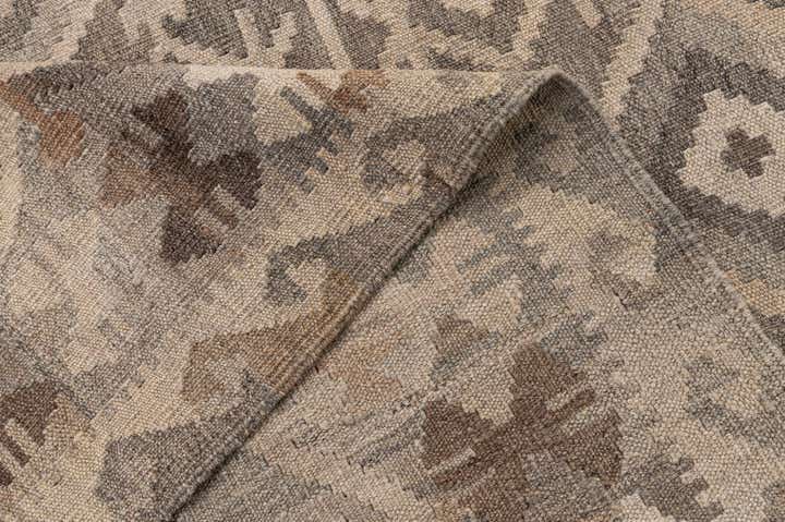 6' 7 x 9' 11 Hand Woven Kilim Maymana Wool Rug