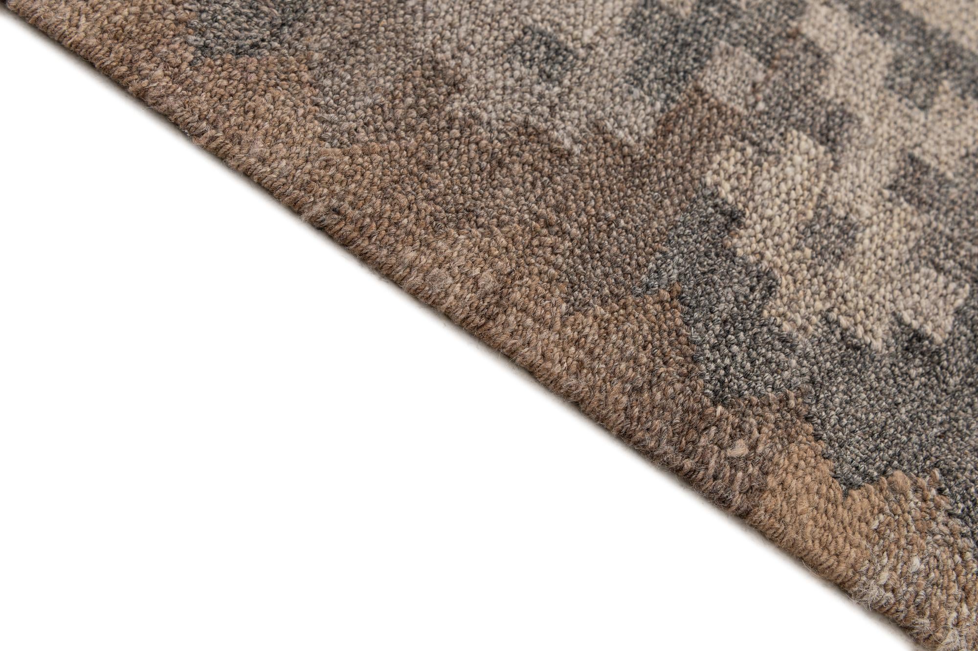 6' 6 x 9' 9 Hand Woven Kilim Maymana Wool Rug