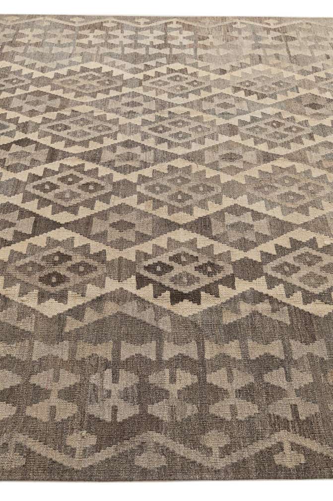 6' 8 x 10' Hand Woven Kilim Maymana Wool Rug