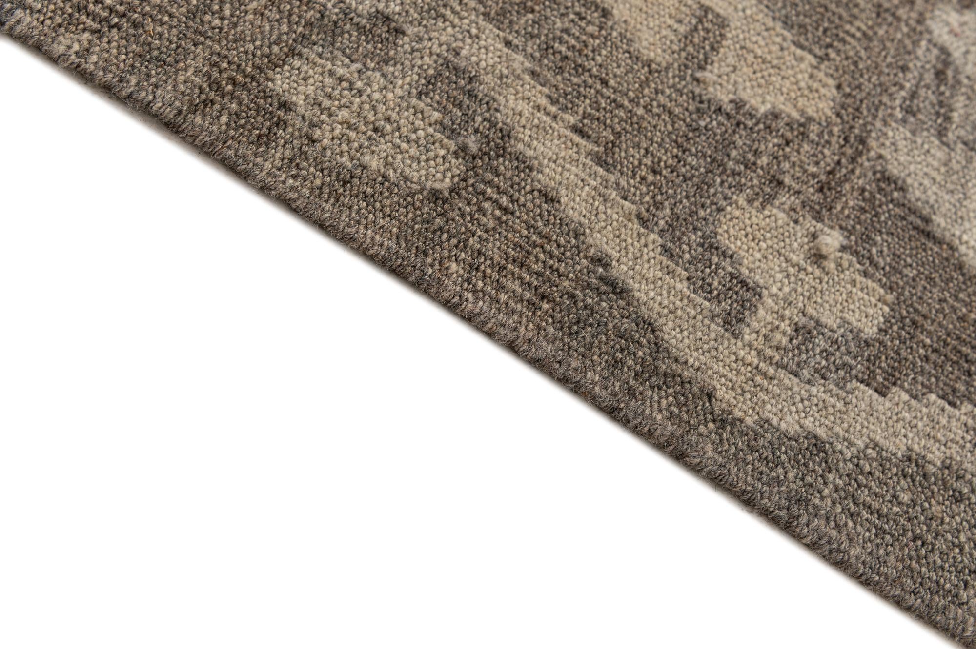 6' 8 x 10' Hand Woven Kilim Maymana Wool Rug