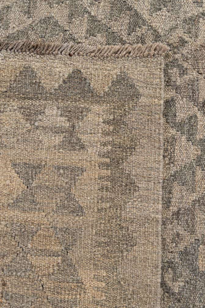 6' 9 x 9' 10 Hand Woven Kilim Maymana Wool Rug