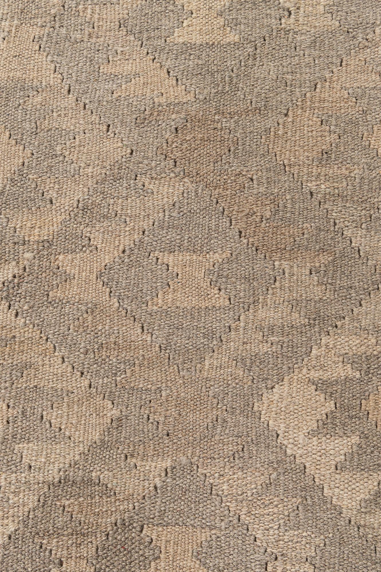 6' 6 x 9' 9 Hand Woven Kilim Maymana Wool Rug