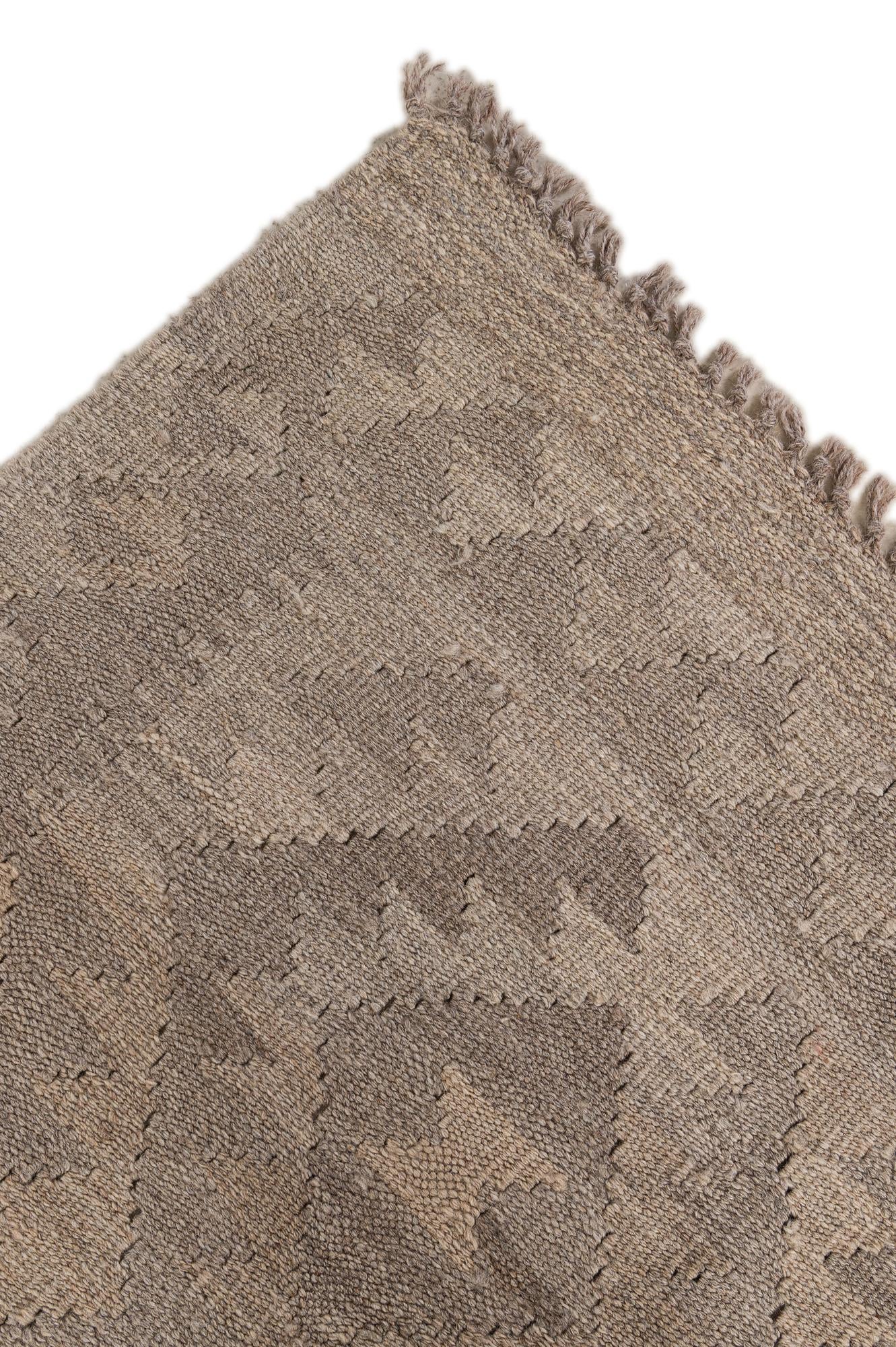 6' 6 x 9' 9 Hand Woven Kilim Maymana Wool Rug