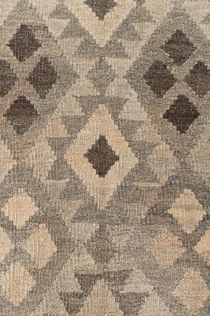 6' 9 x 9' 9 Hand Woven Kilim Maymana Wool Rug