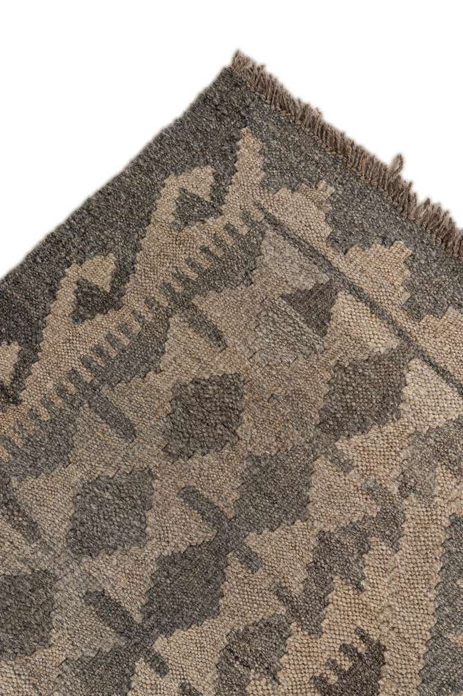 6' 9 x 9' 9 Hand Woven Kilim Maymana Wool Rug