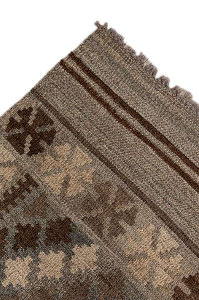 6' 7 x 9' 10 Hand Woven Kilim Maymana Wool Rug