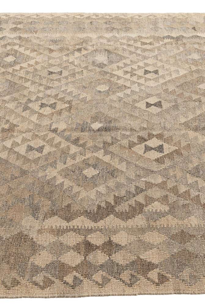 6' 9 x 9' 9 Hand Knotted Kilim Maymana Wool Rug