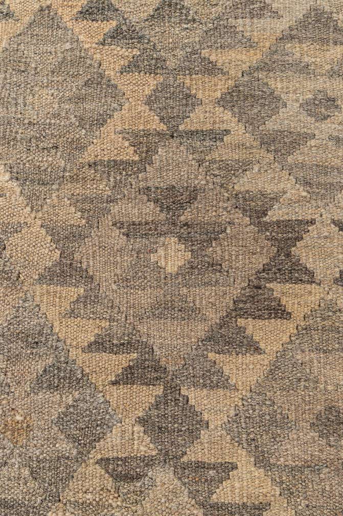 6' 6 x 9' 11 Hand Woven Kilim Maymana Wool Rug