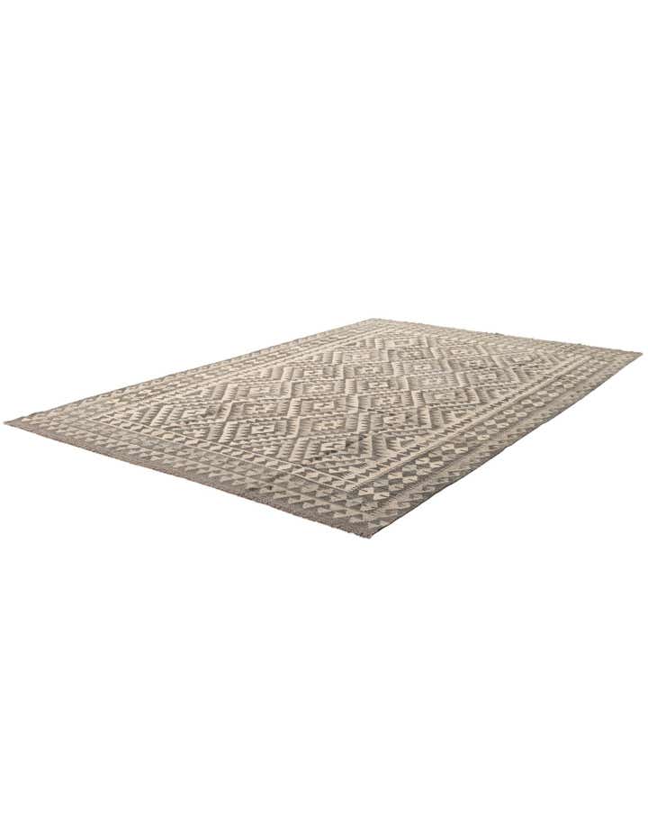 6' 5 x 9' 10 Hand Woven Kilim Maymana Wool Rug