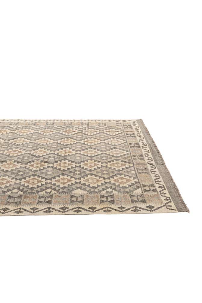 6' 5 x 9' 11 Hand Woven Kilim Maymana Wool Rug