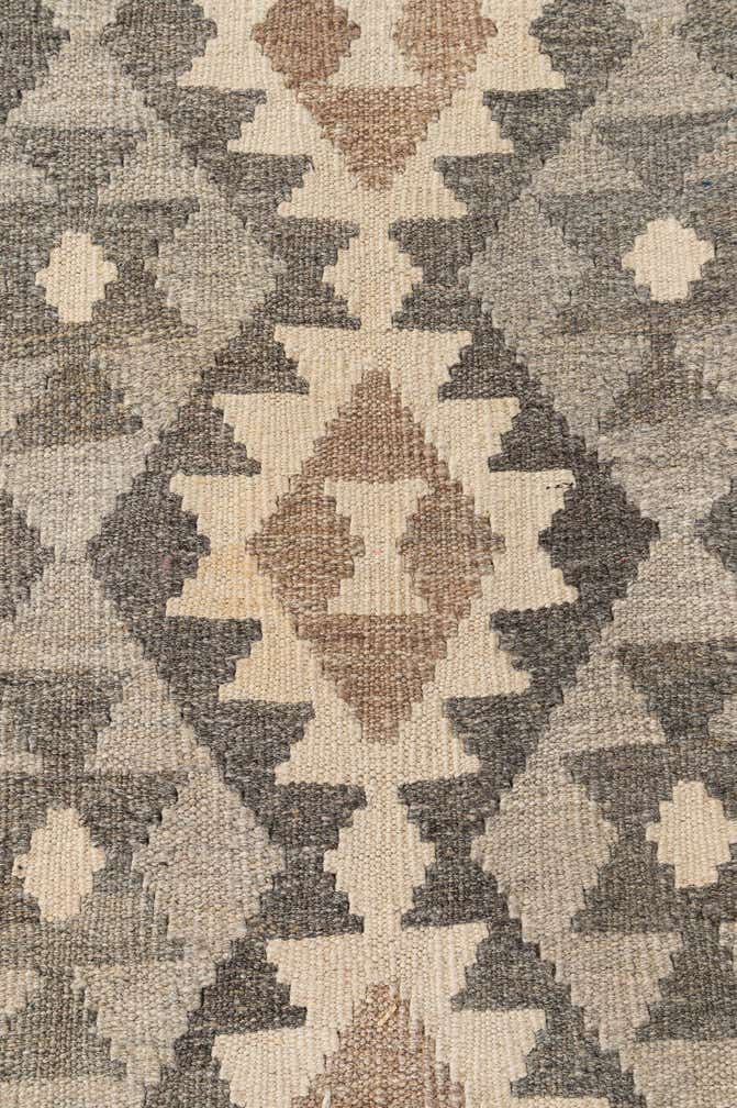 6' 5 x 9' 11 Hand Woven Kilim Maymana Wool Rug