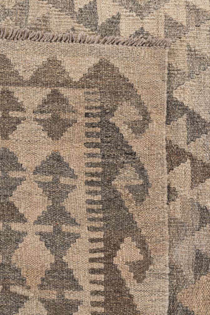 6' 8 x 9' 9 Hand Woven Kilim Maymana Wool Rug