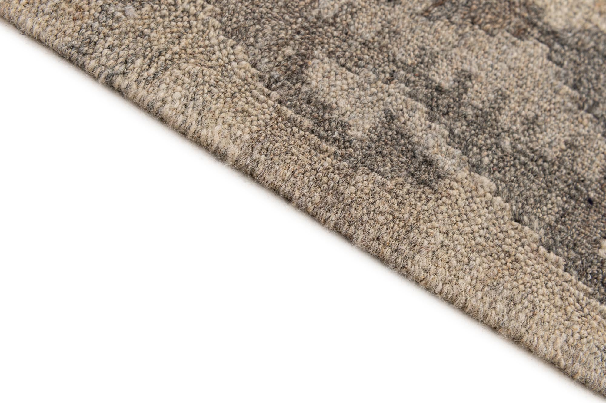 6' 8 x 9' 9 Hand Woven Kilim Maymana Wool Rug