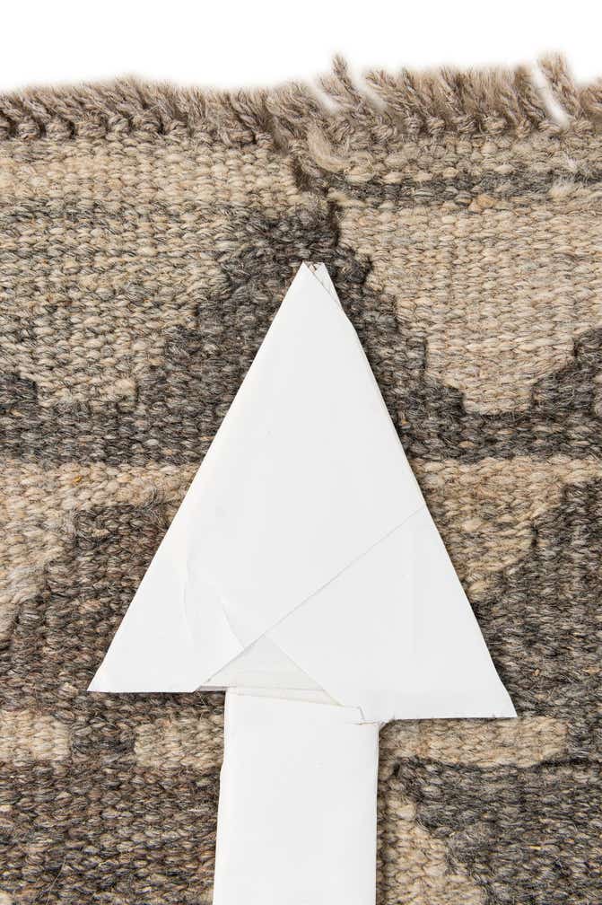 6' 8 x 9' 9 Hand Woven Kilim Maymana Wool Rug