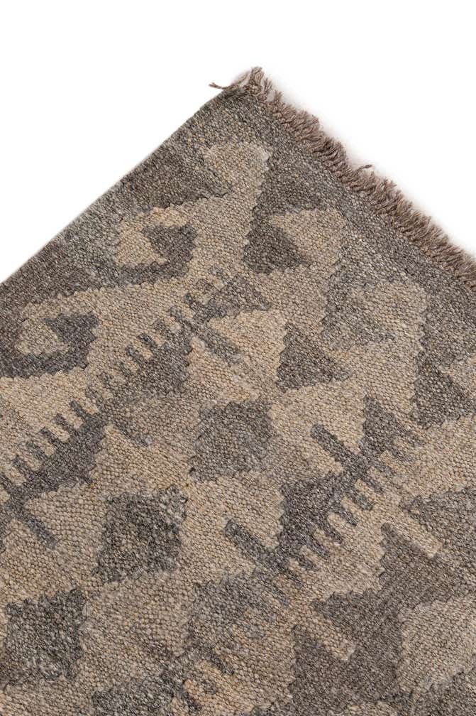 6' 8 x 9' 9 Hand Woven Kilim Maymana Wool Rug