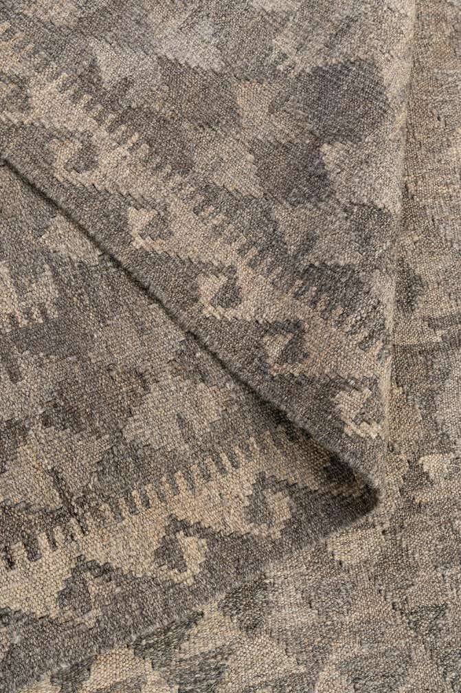 6' 8 x 9' 8 Hand Woven Kilim Maymana Wool Rug