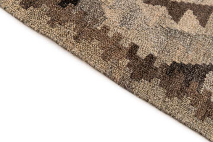 6' 10 x 9' 9 Hand Woven Kilim Maymana Wool Rug