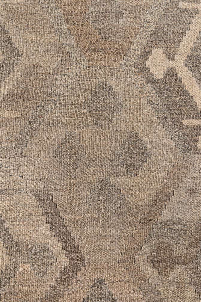 6' 9 x 9' 11 Hand Woven Kilim Maymana Wool Rug