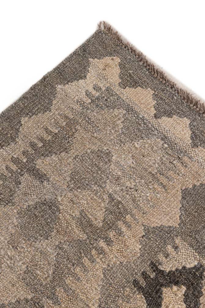 6' 8 x 9' 10 Hand Woven Kilim Maymana Wool Rug