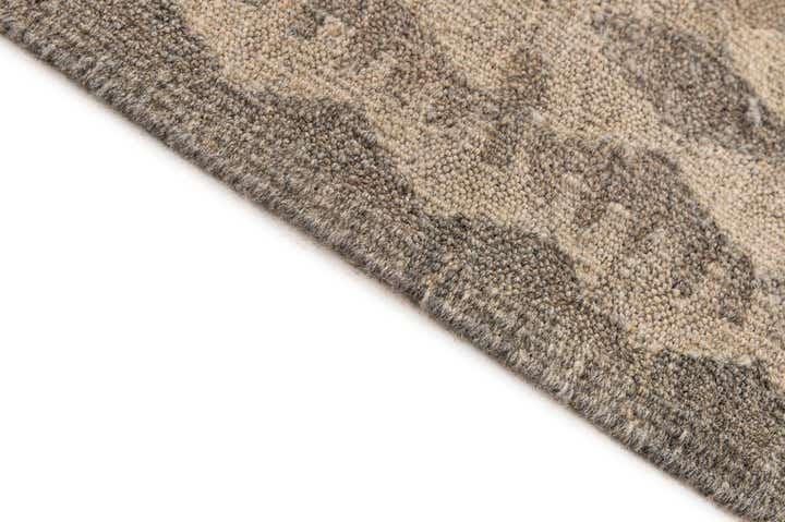 6' 8 x 9' 10 Hand Woven Kilim Maymana Wool Rug