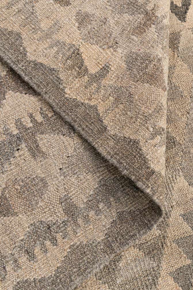 6' 8 x 9' 10 Hand Woven Kilim Maymana Wool Rug