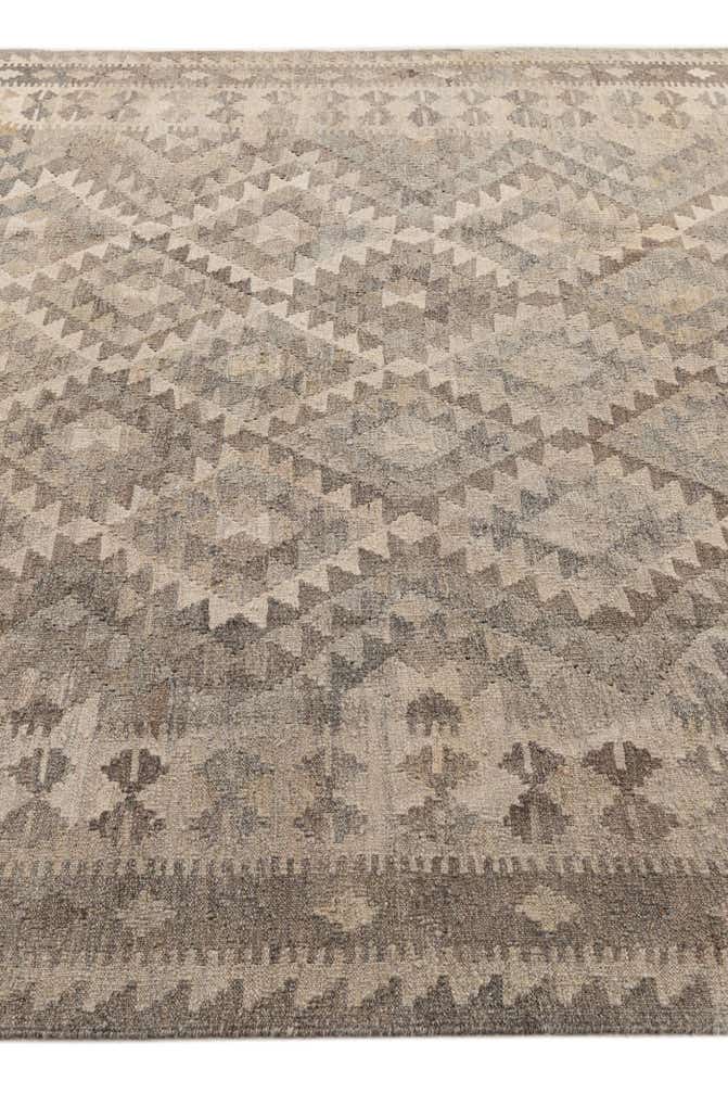 6' 7 x 9' 11 Hand Woven Kilim Maymana Wool Rug