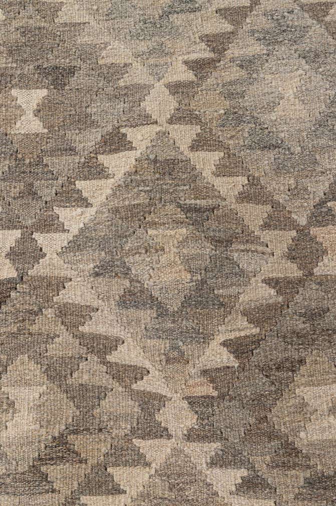 6' 7 x 9' 11 Hand Woven Kilim Maymana Wool Rug