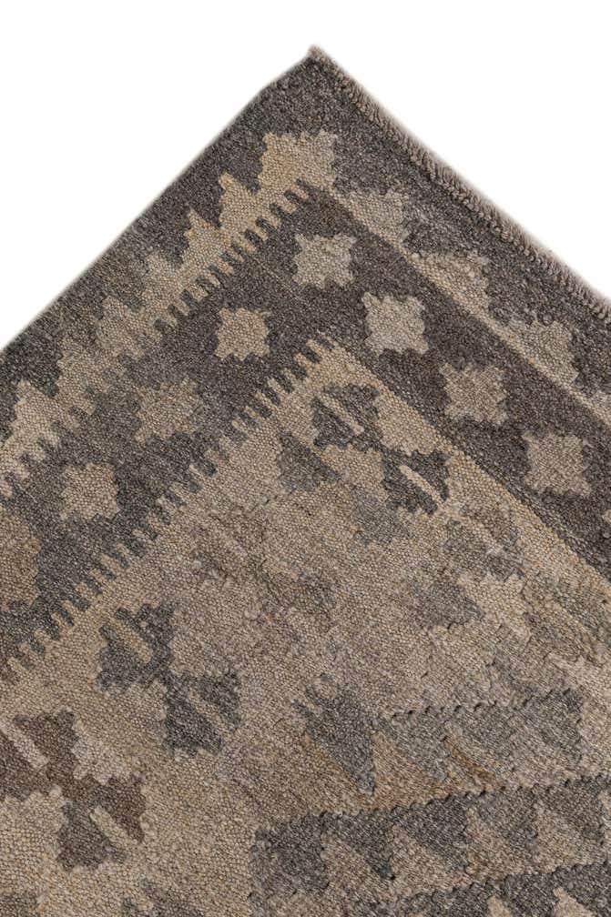 6' 7 x 9' 11 Hand Woven Kilim Maymana Wool Rug