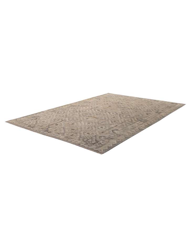 6' 7 x 10' Hand Woven Kilim Maymana Wool Rug